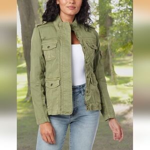 Kensie Army Green Women's Utility Jacket. Large